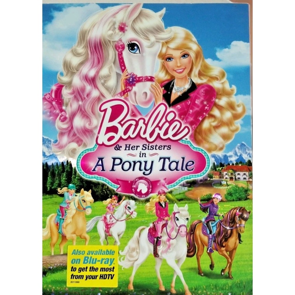 Barbie & Her Sisters in A Pony Tale DVD Brand New Sealed with Paper Cover Sleeve